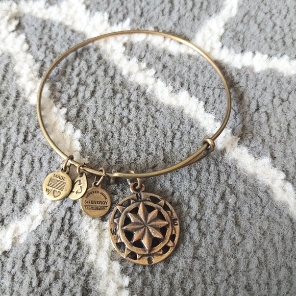 Alex and Ani Compass Bangle Bracelet - Picture 9 of 10